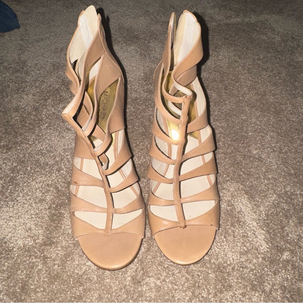 Michael Kors Tan Strappy Heels